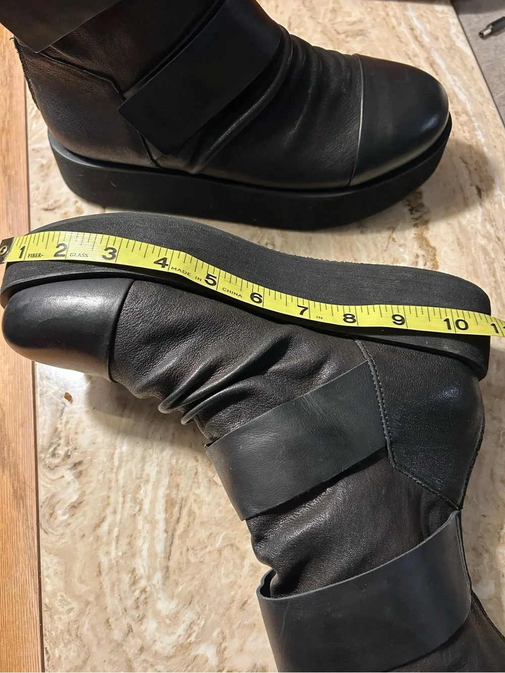 PURO Secret Black Platform Boots (approximate size women’s 9.5)